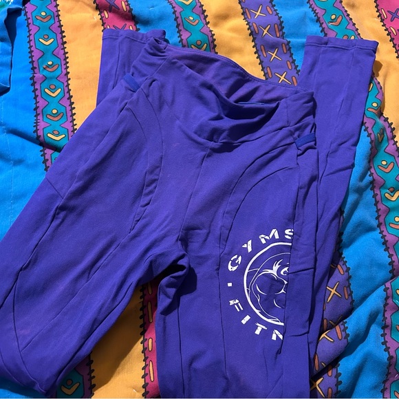 Womens Gymshark Purple Leggings Compression Pants Xs - Picture 4 of 6